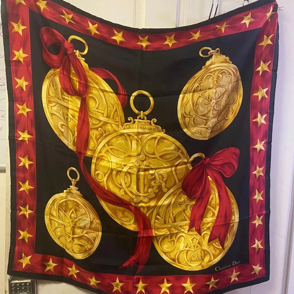 Stunning Christian Dior Vintage scarf silk